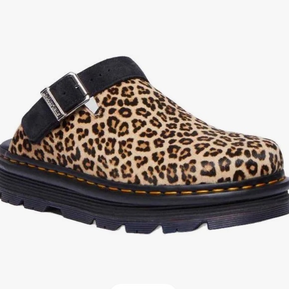 DR MARTENS ZEBZAG LEOPARD MULES - Picture 2 of 5